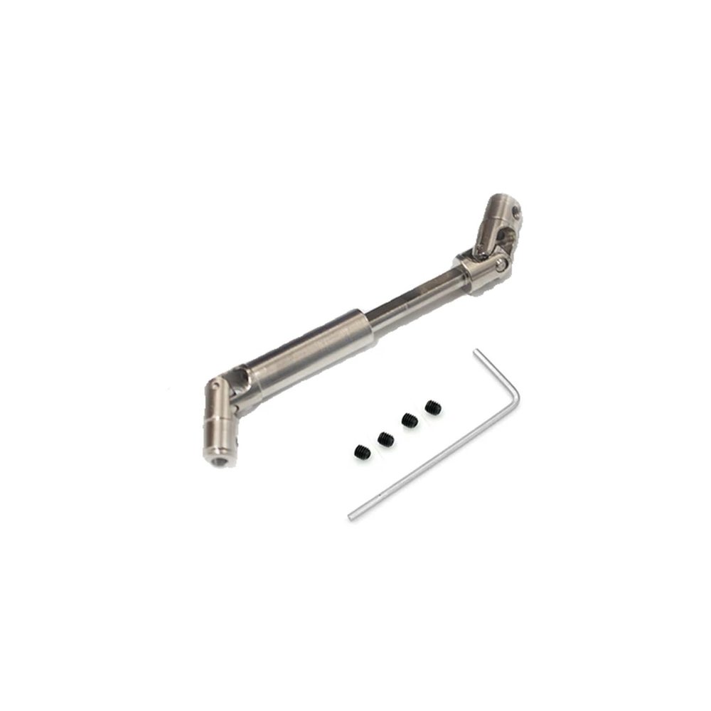 1/10 WPL C74 C-74 Warrior JA11 Steel Drive Shaft Universal Joint for RC Car Modified Metal Upgrade Parts(2Pcs Silver) (1pcs Silver)