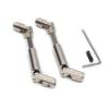 1/10 WPL C74 C-74 Warrior JA11 Steel Drive Shaft Universal Joint for RC Car Modified Metal Upgrade Parts(2Pcs Silver) (1pcs Silver) view 4
