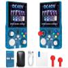 DC40V Retro Handheld Game Console, Video Game Console with 64G Built-in 18000+ Games, 4000mAh Rechargeable, Support 30+ Simulators, Linux System, 4 Inch IPS Screen Portable Pocket (64G Blue) view 1