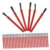 Abaodam 50Pcs Miniature Paint Brushes Set for Small Watercolor Craft Brushes with Red Handles Bulk Painting Set for Classroom and Group Art Activities view 1