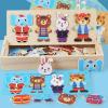 Magnetic Dress Up Dolls Sorting Matching Preschool Learning Activities view 2