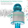 NiceGo Wireless Bluetooth Karaoke Microphone for Kids, 5-in-1 Portable Handheld Karaoke Mic Speaker Player Recorder with Adjustable Remix for Kids Girls Boys Teens Birthday (Blue) view 2