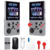 DC40V Retro Handheld Game Console, Video Game Console with 64G Built-in 18000+ Games, 4000mAh Rechargeable, Support 30+ Simulators, Linux System, 4 Inch IPS Screen Portable Pocket (64G Gray) view 1