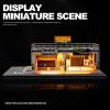 kivmcds 1/64 Hot Die Cast Wheel Display Case,Car Model Display Stand for Matchbox Cars,Miniature Parking Lot with Lighting (Two-Level Parking Workshop) view 3