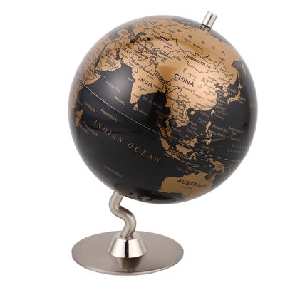 Abaodam Rotating Antique Globe Retro Style Educational Geography Tool for Classroom and Home Decor with Stand Unique Vintage Design for Engaging Learning and Cultural Display