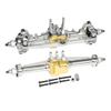 1 Set Metal Front and Rear Complete Axles for 1 18 RC Car Crawler Compatible with RC Car Models K10 Chassis Upgrade Parts(Gold Silver) view 1