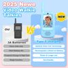 Video Walkie Talkies for Kids, Handheld 2 Pack Rechargeable Kids Walkies Talkies, Indoor Outdoor Toys for Camping, Travel, Hiking, Christmas Birthday Gifts for Boys Girls Ages 3-12 (Blue/Pink) view 2