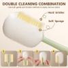 2Pcs Bottle Brushes 5 in 1 Multifunctional Portable Bottle Cleaner Bristles & Sponge Cup Cleaner Brush for Drinking Cups, Straws, Lids view 3