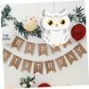 Abaodam Owl with Stick and Blindfold for Birthday Party Supplies Forest Animal Design Simple Fill Candy Holder Jungle Theme Decoration for Boys Halloween Shower Game view 4