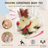 Baby Rocking Horse, Toddler Rocking Toy with Lullaby Song, Moose Wooden Horse with Hand Puppets & Safety Belt for Baby Boys Girls Nursery/Child Christmas Birthday Gift (Apricot) view 3