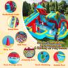 Inflatable Bounce House with Double Slide, 10 in 1 Large Bounce Castle with 750W Blower, Jumping, Splash Pool, Climbing Wall, Toy Stand, Water Cannon, Basketball, Tunnel, Outdoor, Indoor, Blue view 2