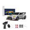 1:43 Scale Mini RC Drift Car, 4WD Alloy RC Drift Racing Car with Gyro & LED Lights, 2.4G Proportional 20km/h Speed Remote Control Vehicle for Adults view 1