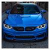 3PCS Car Front Bumper Lip Spoiler Splitter Diffuser Cover Guard Body Kits Compatible for BMW M3 F80 M4 F82 F83 2015-2020 Tuning(Carbon Fiber Look) view 4