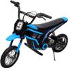 24V Electric Dirt Bike, 350W Electric Motorcycle - Up to 14.29MP, 3-Speed Modes Motorcycle with Shockproof Suspension, Best Gift for Boys & Girls - Blue view 1