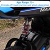 24V Electric Dirt Bike, 350W Electric Motorcycle - Up to 14.29MP, 3-Speed Modes Motorcycle with Shockproof Suspension, Best Gift for Boys & Girls - Blue view 4
