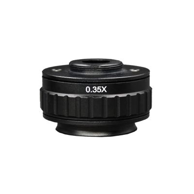 0.35X Focus Adjustable Microscope C Mount Adapter Compatible for TrinocularStereo Microscope