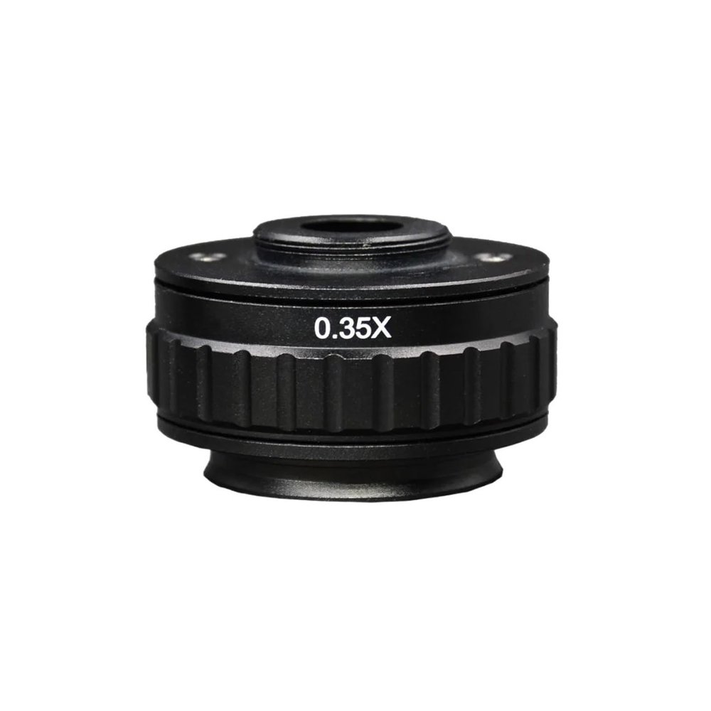 0.35X Focus Adjustable Microscope C Mount Adapter Compatible for TrinocularStereo Microscope