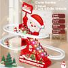 Animated Santa Ski Slope, Electric Santa Slide Track Climbing Toy, Musical Gingerbread Ski Slope, Auto Climb/Slide, Easy Setup - Festive Gift for Home Tree Mantel Dcor (3 Figurines) view 3