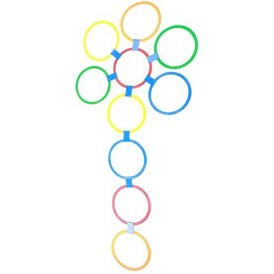 CHICIRIS Speed Rings 10pcs Set Bright Color Plastic Hoops for Children Outdoor Training Dia 29cm