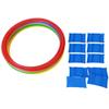 CHICIRIS Speed Rings 10pcs Set Bright Color Plastic Hoops for Children Outdoor Training Dia 29cm view 2