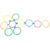 CHICIRIS Speed Rings 10pcs Set Bright Color Plastic Hoops for Children Outdoor Training Dia 29cm view 4