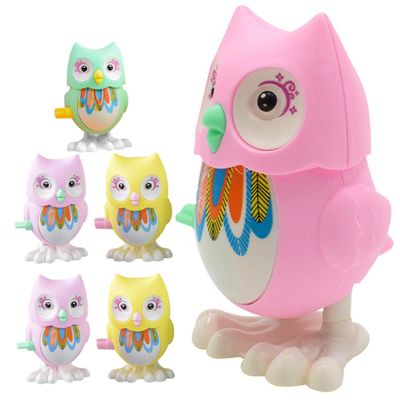 BESPORTBLE 6pcs Wind-up Owl for Boys and Educational Clockwork Spring Playthings Safe Smooth Edges Easter Party Gift for Fun Jumping Animal Random Color