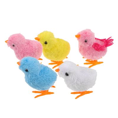 BESPORTBLE 5pcs Wind Up Chicken Plush Jumping Chick for Party Favors Classroom Prizes Interactive Fun Cute Chicken Props for Play and Social Bonding