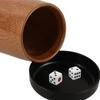 Toyvian Wooden Dice Rolling Cup with Base Large Capacity Dice Shaker for Party Table Games Ktv Entertainment Smooth Surface Material for Role Playing and Board Game Fun view 3