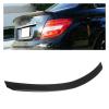 Compatible for Mercedes Benz C Class W204 Tail Spoiler Wings C180 C200 C280 C300 C350 2008-2014 Carbon Look Rear Trunk Boot Trim view 2