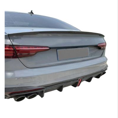 Compatible for Audi A4 S4 2017-2024 Rear Trunk Spoiler Wing Car Style Body Kits Accessories ABS Boot(Gloss Black)