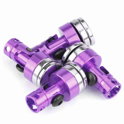 CHICIRIS Smooth Aluminum Magnetic Body Post Mount for SCX10 4WD 1:10 RC Car, Multiple Colors Body Post Mount for RC Car Enthusiasts, 4PCS (Purple)