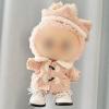 Compatible with Labubu  Fits 38cm Art Elegant Wool Blend Winter Outfit Set-Includes Fur-Trimmed Coat, 6-Panel Beret & Lace-Up Boots (Blush Pink) view 3