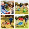 Magic Bouncy Ball Children Bouncing Ball Magic UFO Flying Disc Deformation Ball for Kids Magic Flying Saucer Outdoor Play Toys Football for Boys Girls (Pink+Blue+Red+Green) view 3