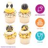 Count Down To The New Year Cupcake Rings, 24 Cupcake Toppers For NYE Parties & Celebrations, Food Safe Cake Toppers 24 Pack view 3