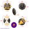 Count Down To The New Year Cupcake Rings, 24 Cupcake Toppers For NYE Parties & Celebrations, Food Safe Cake Toppers 24 Pack view 4