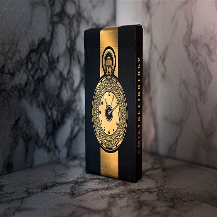 11th Hour Gold Playing Cards, Marked Deck, Air Cushion Finish, Standard Poker Size, Traditional Border, Custom Courts