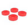 HUIOP Premium Silicone Tire Inserts, 1.0 Inch, Set of 4, RC Wheel Inserts for 1/10 RC Crawler Car Accessories, Made from Silicone, Better sidewall Support, Abrasion, Outstanding Road (Red) view 2