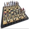 Large 4 1/2 inch King US Civil War Generals Chess Set with 20 1/2 inch Ebony and Maple Wood Board view 2