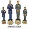 Large 4 1/2 inch King US Civil War Generals Chess Set with 20 1/2 inch Ebony and Maple Wood Board view 3