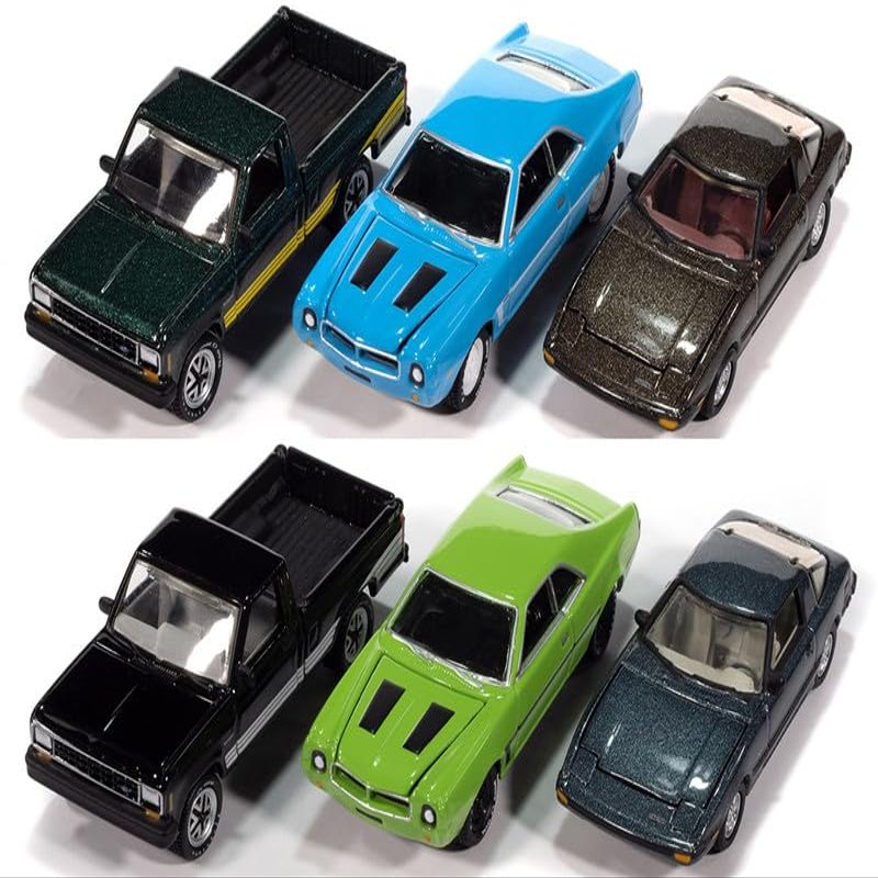 Classic Gold Collection 2025 Release 2 Set of 6 Cars 1/64 Diecast Model Cars by Johnny Lightning JLCG037