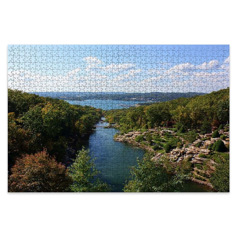 Puzzles for Adults 1000 Pieces Table Rock Lake missouris Pictures Wooden Jigsaw Puzzles Challenging Clearance Puzzle Fun Family Game Kids Toy Gift Home Decor