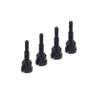 4PCS Metal Replacement Wheel Seat Axles for 1 18 Scale RC Car Models Compatible with A959 A969 A979 A949 30 Upgrade Parts(Black) view 1