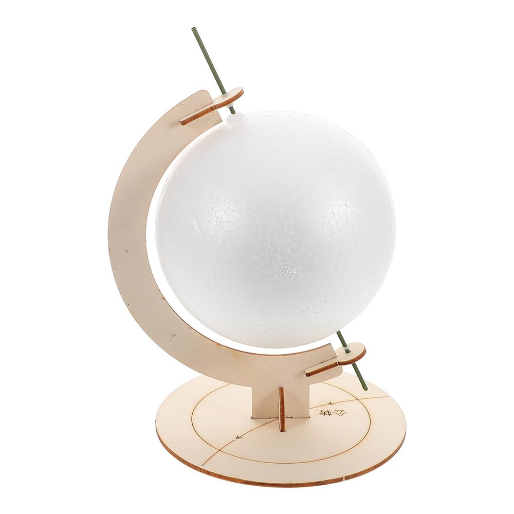 CIYODO Rotating DIY Earth Globe for Small Educational Geography Puzzle with Stand Portable Craft for Early Learning and Classroom Decoration Country Display