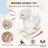 Cartoon Alpaca Rocking Horse Toy for Children Aged 1-3, Walking cart with Music, Safety Anti Fall Toy view 3