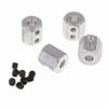 4pcs 1/10 RC Car Wheel Hex Adapter 08065 4X 12x13mm Compatible with Standard Remote Control Vehicles view 1