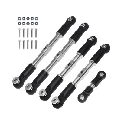 RC Car Accessories For Arrma For Infraction For Limitless For Felony For Typhon 1/7 1/8 5pcs Steel Turnbuckles Camber Links Toe Set Linkage Rc Car Parts