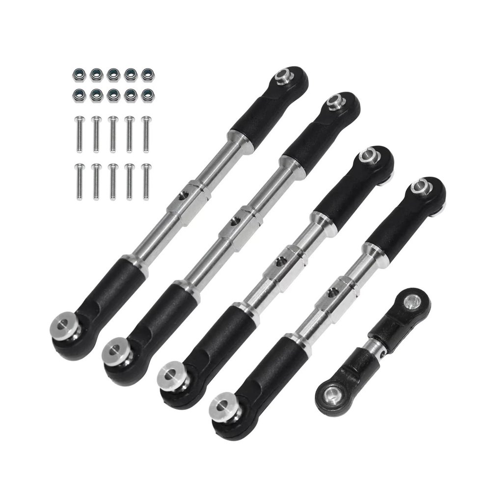 RC Car Accessories For Arrma For Infraction For Limitless For Felony For Typhon 1/7 1/8 5pcs Steel Turnbuckles Camber Links Toe Set Linkage Rc Car Parts