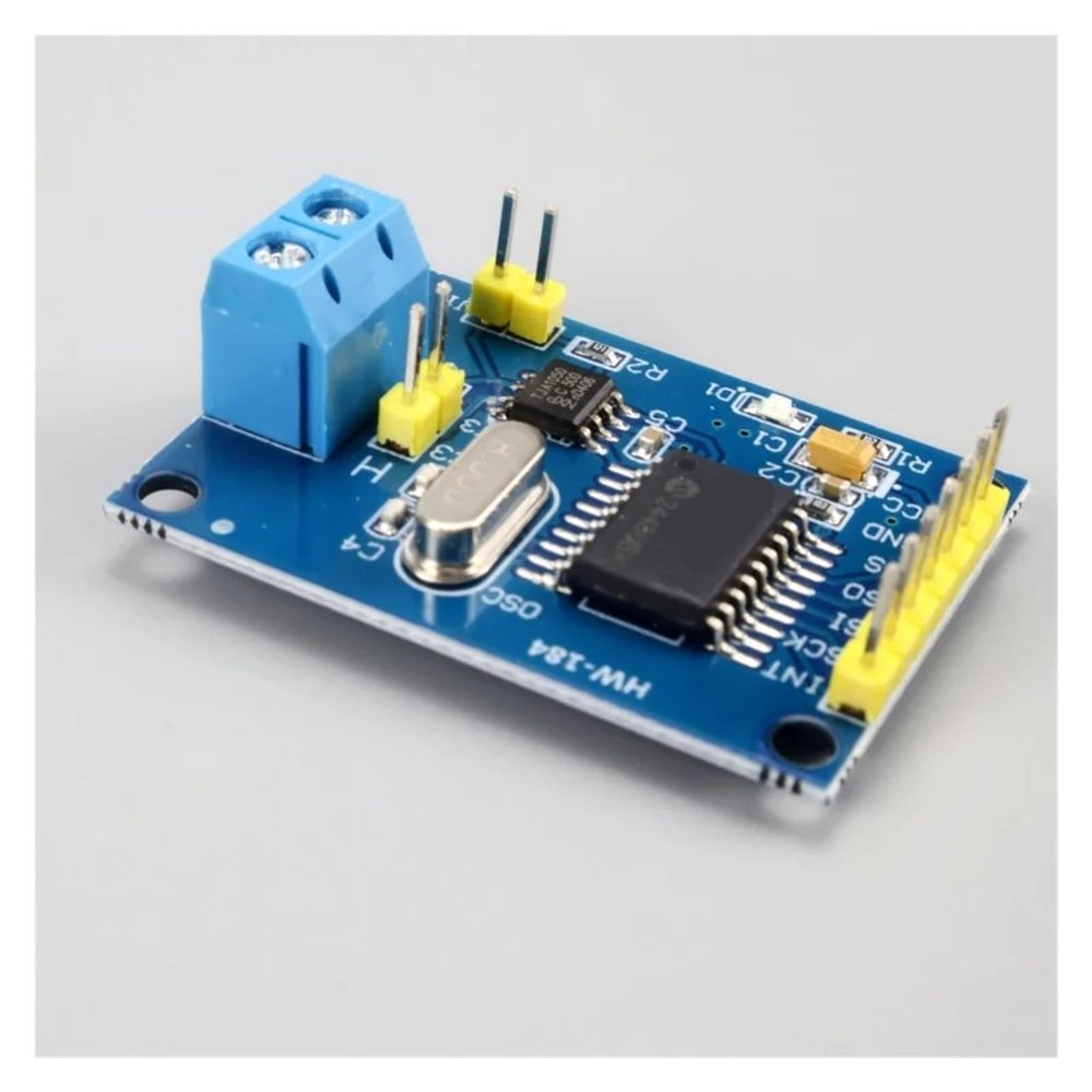 1/7PCS MCP2515 CAN Bus Module Board TJA1050 Receiver SPI Interface 51 microcontroller ARM Controller distintivo(7PCS MCP2515)