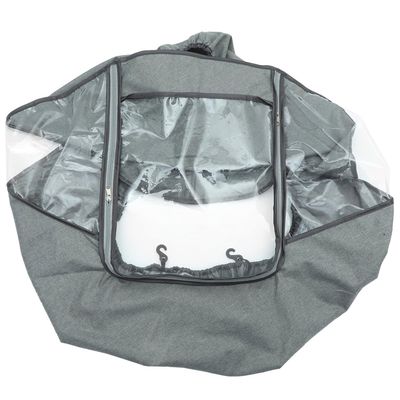 Toyvian Windproof Stroller Cover Grey Rain Protector Dustproof Outdoor Shield for Standard Strollers Easy Carry and Storage