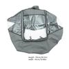 Toyvian Windproof Stroller Cover Grey Rain Protector Dustproof Outdoor Shield for Standard Strollers Easy Carry and Storage view 2